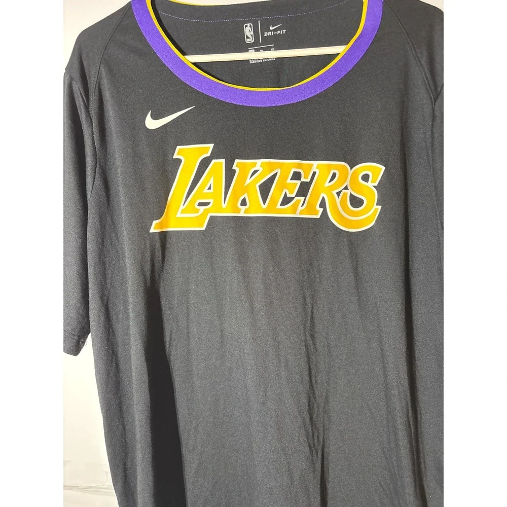 Nike Los Angeles Lakers Dri-Fit NBA‎ Basketball Jersey T-Shirt Men's XL